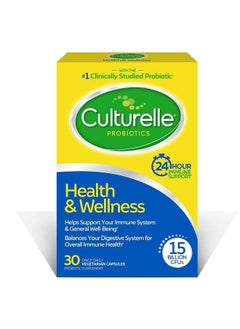 Culturelle Health & Wellness Daily Probiotic For Women & Men - 30 Count - 15 Billion CFUs & A Proven-Effective Probiotic Strain Support Your Immune System - Gluten Free, Soy Free, Non-GMO  - Image 1