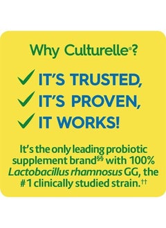 Culturelle Health & Wellness Daily Probiotic For Women & Men - 30 Count - 15 Billion CFUs & A Proven-Effective Probiotic Strain Support Your Immune System - Gluten Free, Soy Free, Non-GMO  - Image 4