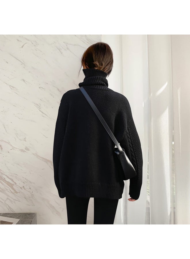 Tonlion 2025 Autumn Winter Versatile Women's Turtleneck Pullover Sweater - Image 3