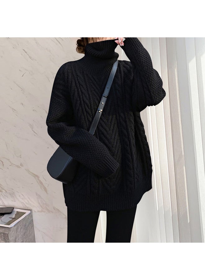 Tonlion 2025 Autumn Winter Versatile Women's Turtleneck Pullover Sweater - Image 1