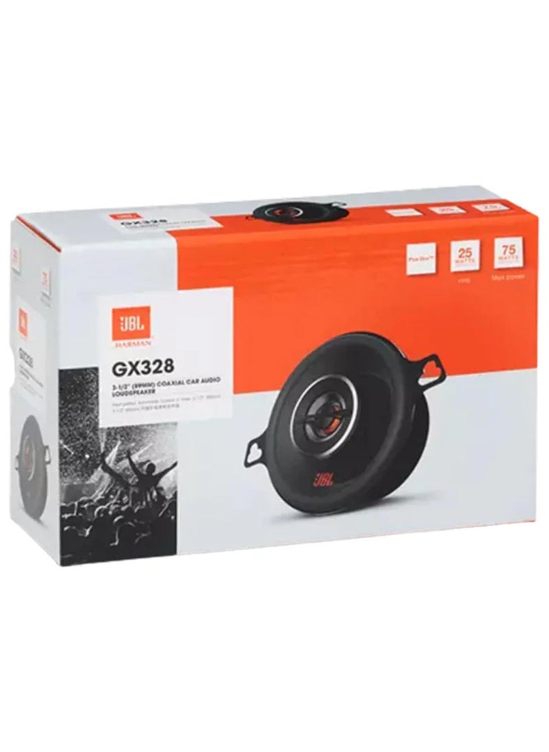 JBL Title: JBL GX328 3.5" Coaxial Car Audio Speakers – High-Performance, Compact Design with Powerful Bass and Crystal-Clear Sound  - Image 1