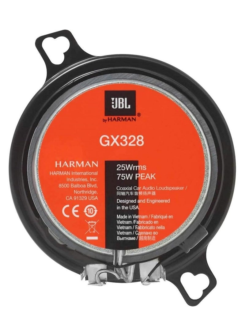 JBL Title: JBL GX328 3.5" Coaxial Car Audio Speakers – High-Performance, Compact Design with Powerful Bass and Crystal-Clear Sound  - Image 2