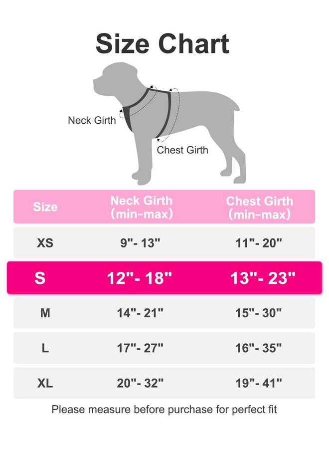 Joytale - Joytale Step-in Mesh Dog Harness, No Pull Dog Harness, Anti-Escape Dog Reflective Harness, Adjustable Soft Breathable Padded Pet Vest for Everyday Walking and Training for Small Dogs, Hotpink,S - Image 1