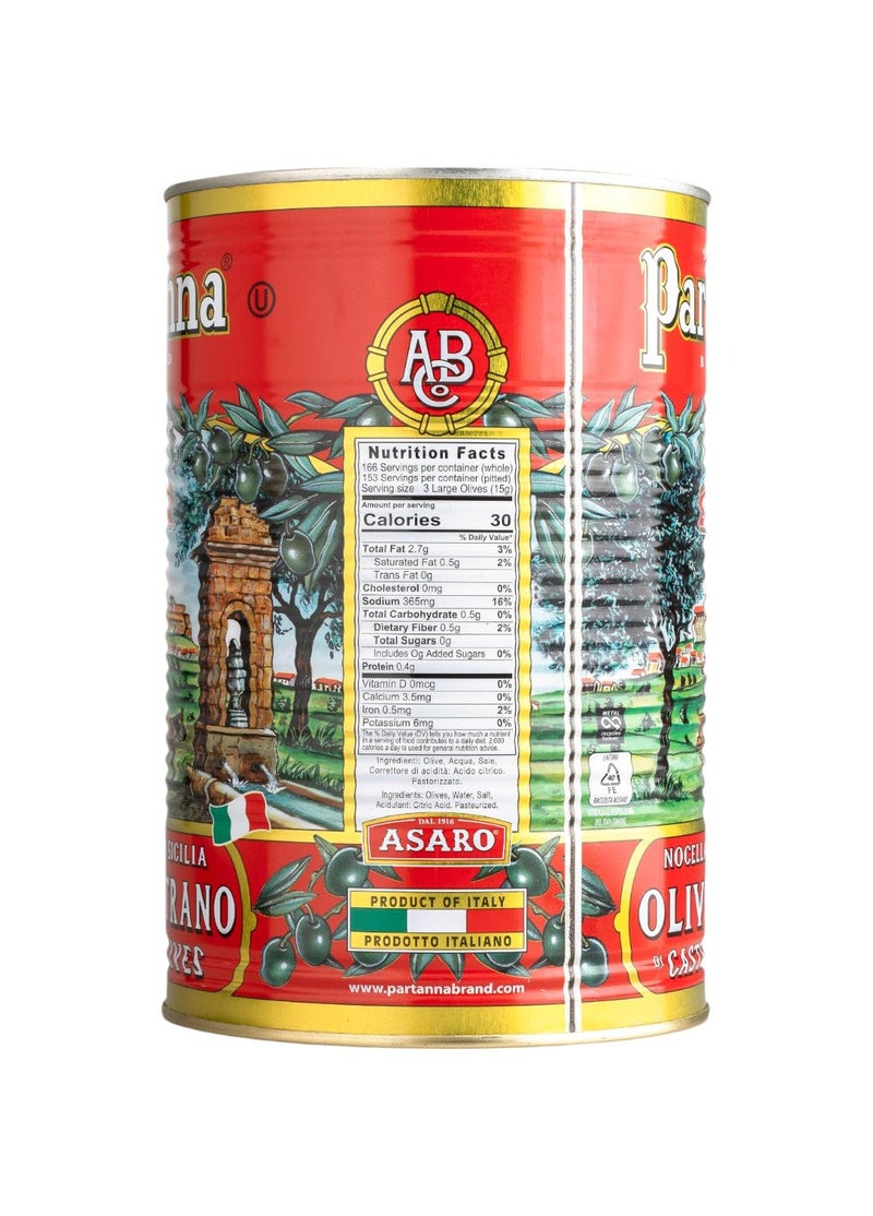 Partanna Whole Castelvetrano Olives - Authentic Sicilian - Product Of Italy - Premium Handpicked Imported Italian Green Olives Great For Every Occasion - 88 oz (5.5 LBS) Can - Image 4