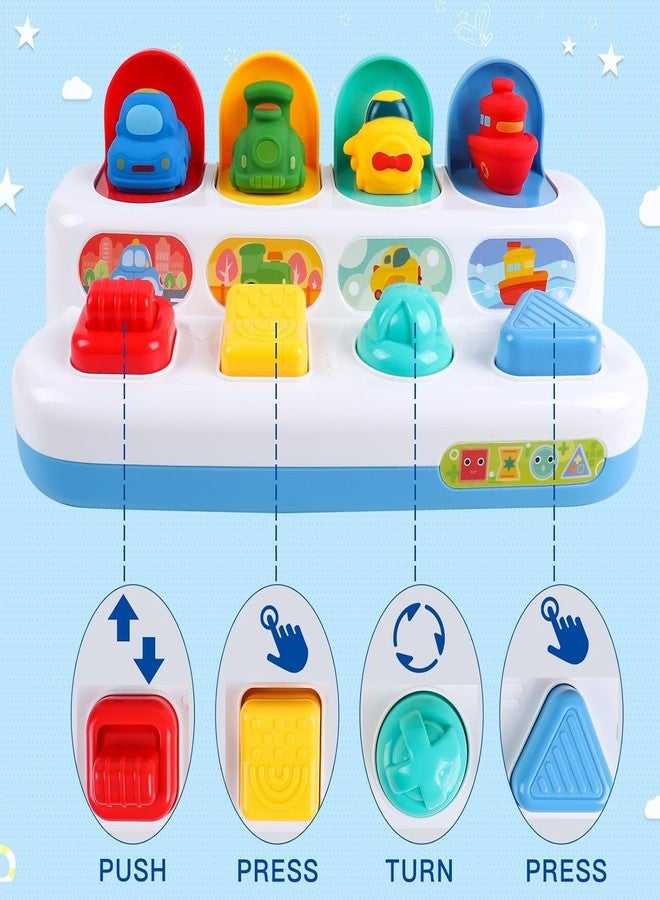 Slipps Baby Pop Up Toys, Cause and Effect Montessori Toys, Hide and Seek Toy for 1 2 3 Years Old Boys Girls, Creative Interactive Early Learning Development Toy for Toddlers (Vehicles) - Image 2