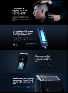 Xiaomi Xiaomi Grooming Kit Pro Beard Trimmer for Men, IPX7 Waterproof Cordless Electric Razor Shavers, Hair Trimmer for Nose Ear Mustache Face Body, 40 Length Settings  - Image 5