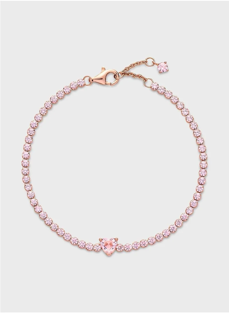 PANDORA Sparkling Heart Tennis Bracelet