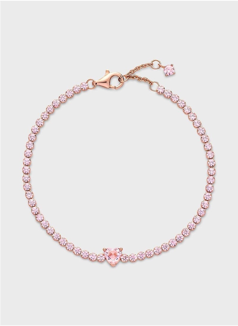 PANDORA Sparkling Heart Tennis Bracelet  - Image 3