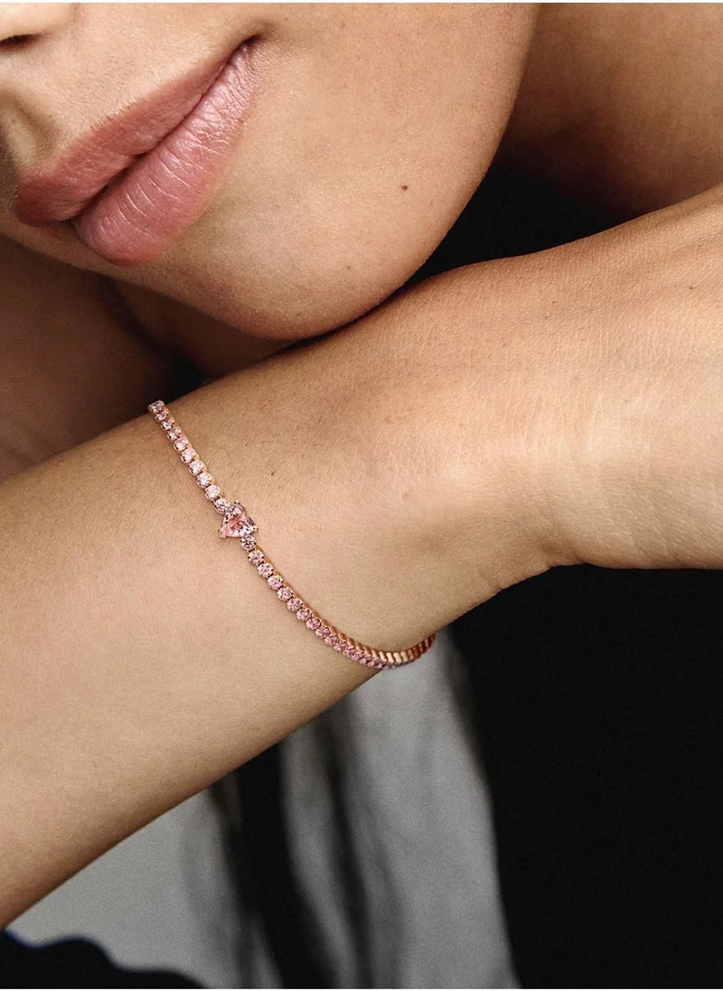 Pandora  Sparkling Heart Tennis Bracelet for Women | Best Price UAE