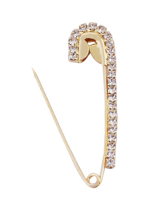 VAMA Fashions Golden Safety Saree Dress Kurtis Pins Pallu Dupatta Chunari Scarf Sari Pleats Clip Pin for Women - Image 4