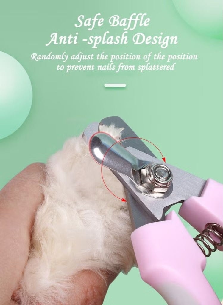 yingte Pet Grooming Brush And Nail Clipper 2 In 1 Self Cleaning Grooming Tool For All Kinds Of Pets Including Dogs And Cats - Image 4