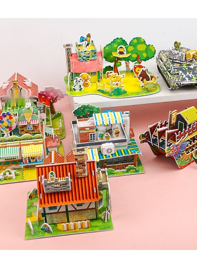 ألعاب تعليمية للأطفال - نموذج أحجية ثلاثية الأبعاد يدويّة الصنع للأطفال - ألعاب تعليمية وتفاعلية للأطفال - Image 3