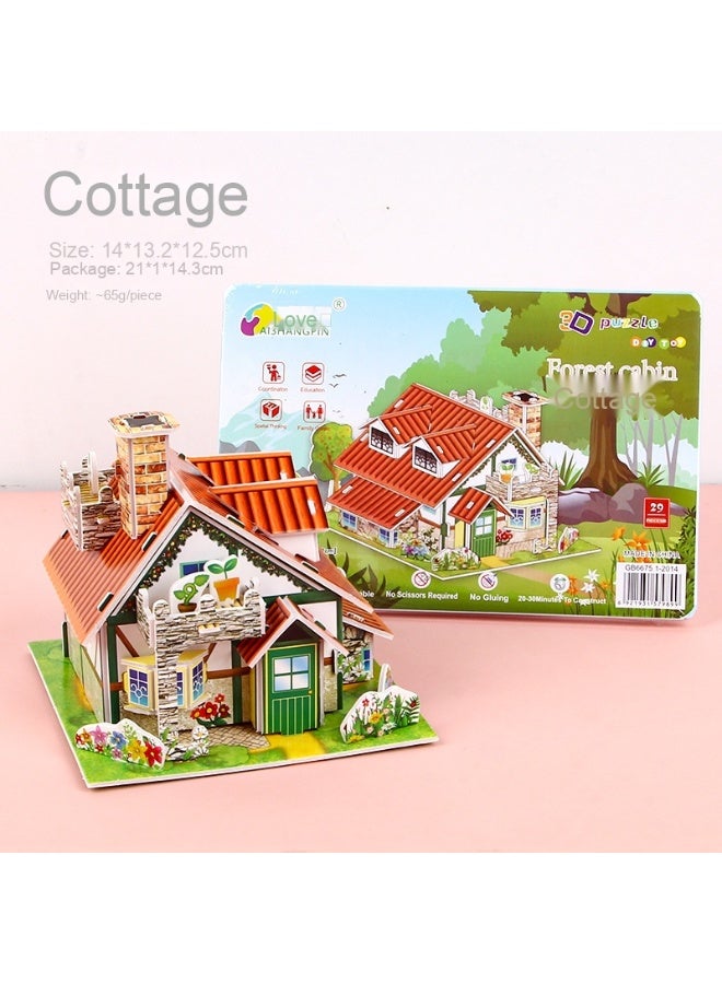 ألعاب تعليمية للأطفال - نموذج أحجية ثلاثية الأبعاد يدويّة الصنع للأطفال - ألعاب تعليمية وتفاعلية للأطفال - Image 1