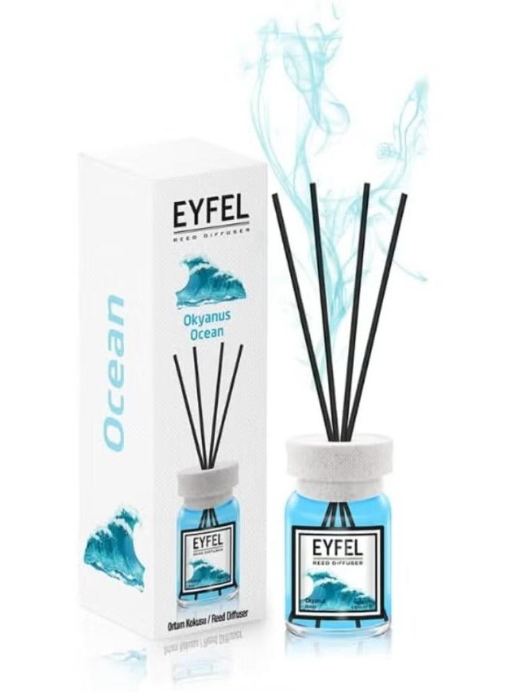 BUYCO EYFEL Reed Diffuser, Ocean - 120ml | Best Home Fragrance | Long-Lasting Eyfel Perfume Aroma Diffuser | Enhance Home Ambiance with Ocean Scent | Perfect for Living Rooms & Bedrooms - Image 2