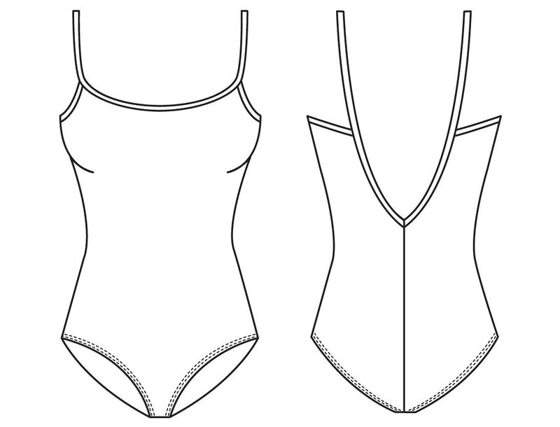 Mirella Women's Classic Camisole Dance Leotard with Scoop Front & V-Back,Black,Medium - Image 2