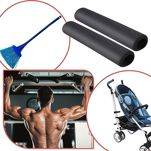 Prasacco 1 Pair Foam Tubing Grips, Comfortable Foam Tubing for Handle Grip Support Durable Foams Handle Cover Pipe Insulation Foams Tube for Fitness, Home, Lawn, Bicycle (7.1inch Long) - Image 3
