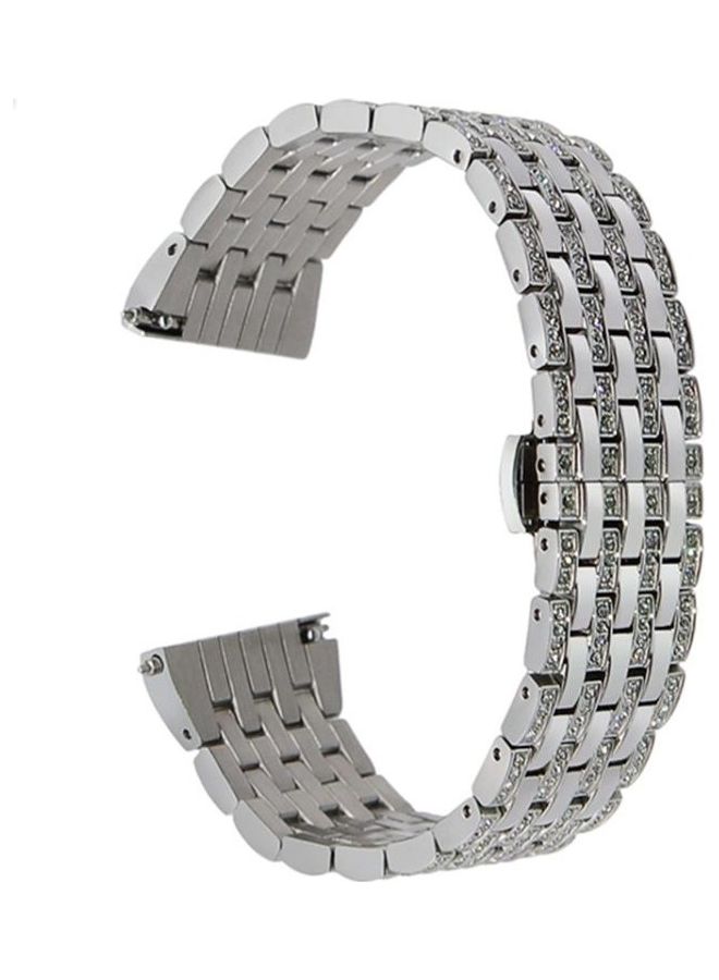 NIBEMINENT For Huawei Watch GT2e GT2 46mm Masonry strap Silver - Image 1