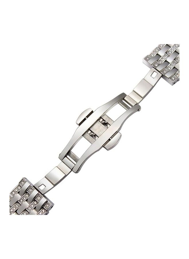 NIBEMINENT For Huawei Watch GT2e GT2 46mm Masonry strap Silver - Image 5