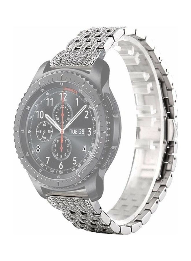 NIBEMINENT For Huawei Watch GT2e GT2 46mm Masonry strap Silver - Image 2