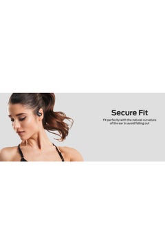 Monster Monster AC317 Earphones, Stereo Sound , Clear Calling, Type-C Charging, Waterproof  ,Touch Control, Sweatproof -Black  - Image 4