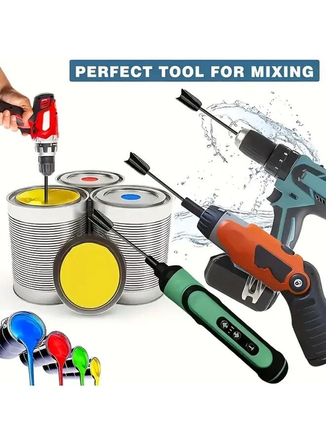 4pcs Black Reusable Plastic Mixers for Epoxy Resin Blending Durable ABS Material - Image 3