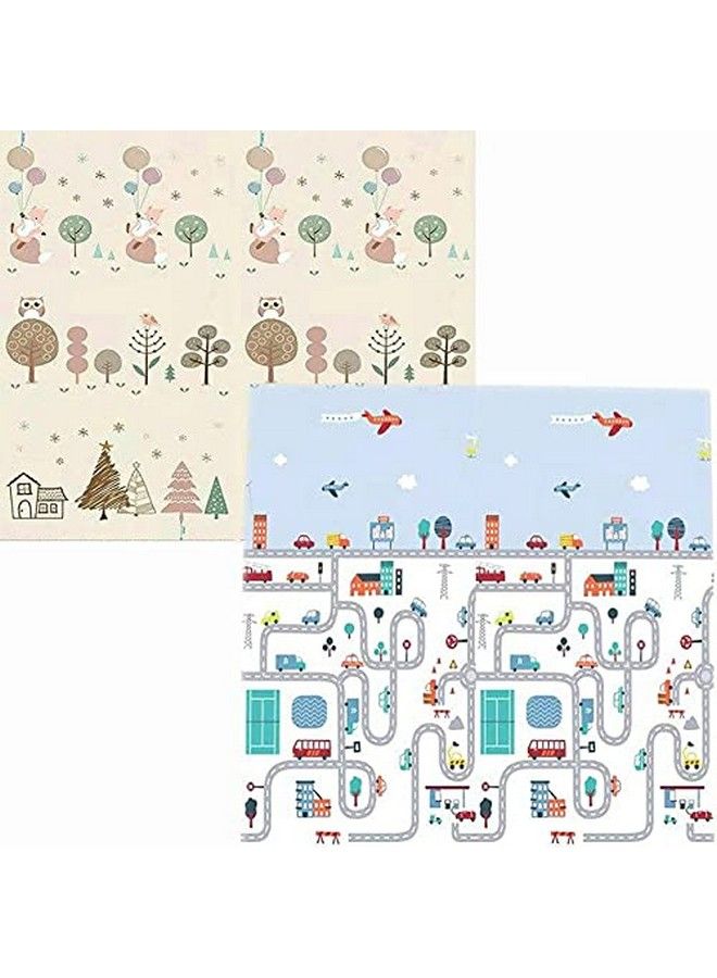 Tarkan Extra Large Reversible Baby Play Mat Bpa Free Learning & Crawling Foldable Foam Mat (6.5X5 Ft 0.6Cm Thickness) Multicolor - Image 4
