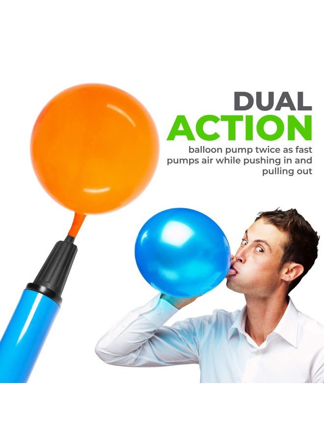 TIALLY Hand Air Pump for Balloons - 9" Portable Manual Balloon Pump, Mini Hand Pump for Inflatables, Pool Floats, Party Garlands, Exercise and Yoga Balls - Image 2