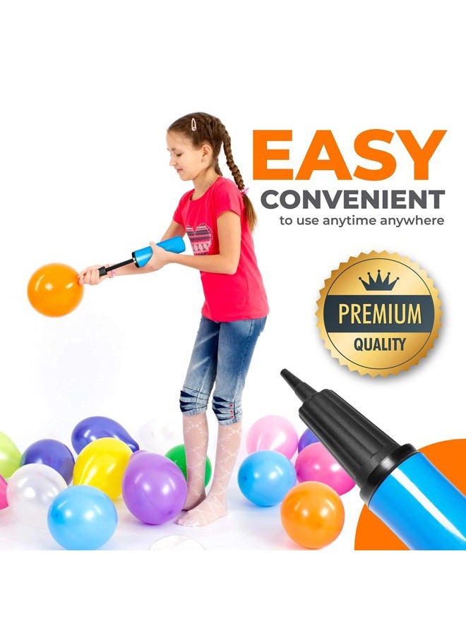 TIALLY Hand Air Pump for Balloons - 9" Portable Manual Balloon Pump, Mini Hand Pump for Inflatables, Pool Floats, Party Garlands, Exercise and Yoga Balls - Image 3