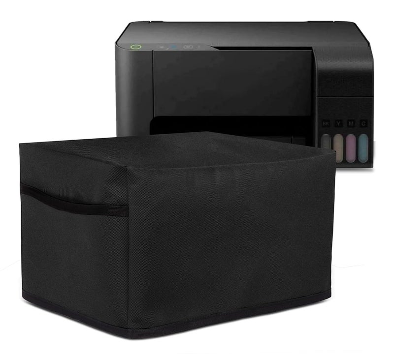Cranique Non Woven Dust Proof Printer Cover For Epson Ecotank L3252 / L3250 / L3211 / L3210 / L3260 (Black) - Image 1