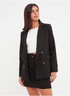 Black Regular Lined Blazer with Buttons TWOAW21CE0272 - pzsku/Z5C35BCD0BF2CECF45CDEZ/45/_/1739718358/5c46317a-626d-4e67-9ddb-51f57dc8698c