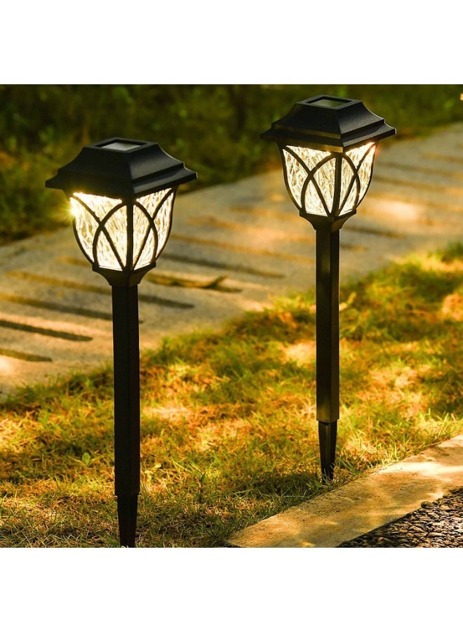2Pack Solar Lights Outdoor Garden Pathway Solar Powered Yard Lights for Walkway Sidewalk Driveway - Image 5