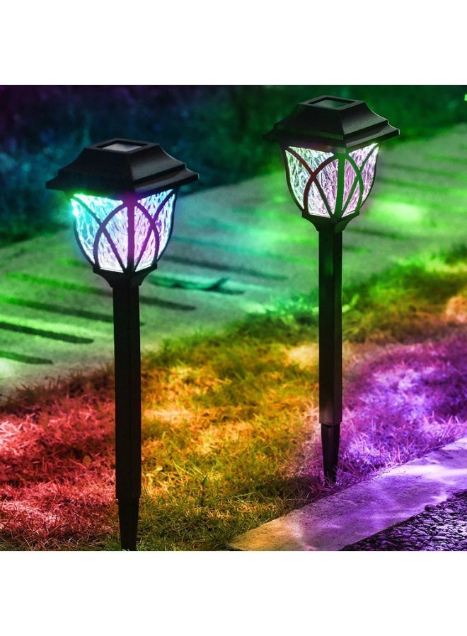 2Pack Solar Lights Outdoor Garden Pathway Solar Powered Yard Lights for Walkway Sidewalk Driveway - Image 4