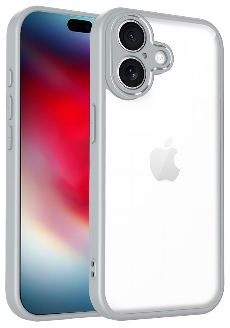 Kapa Hawkeye Clear Slim Tough Back Cover for Apple iPhone 17 | Camera Lens Protector Anti Yellow Shockproof Clear Hybrid Case Cover (Grey) - Image 1