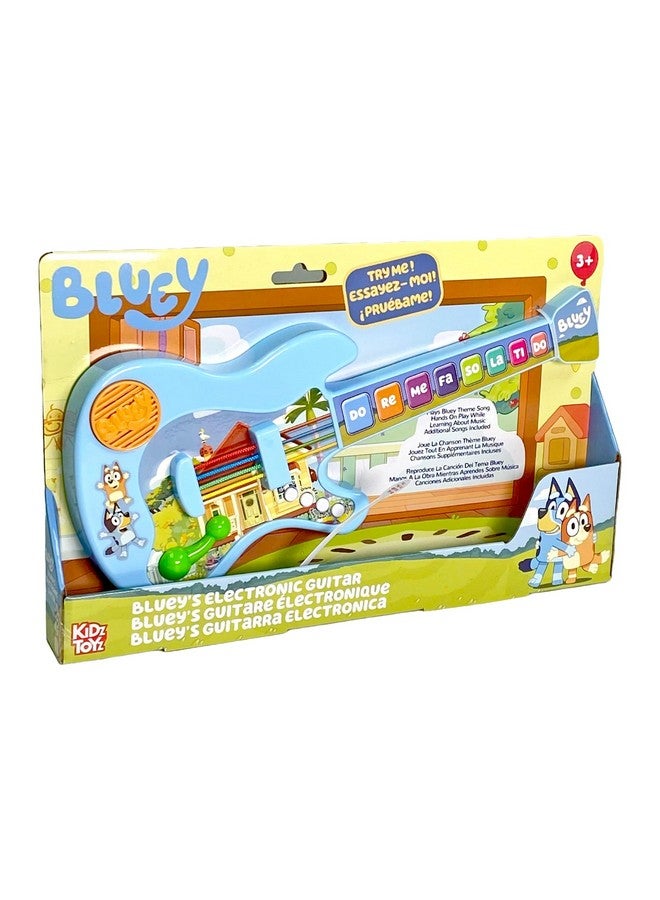 License 2 Play Bluey Music Time Electronic Learn to Play Guitar - Portable Learning Guitar Musical Education Learning Toy for Toddlers and Preschoolers  - Image 1