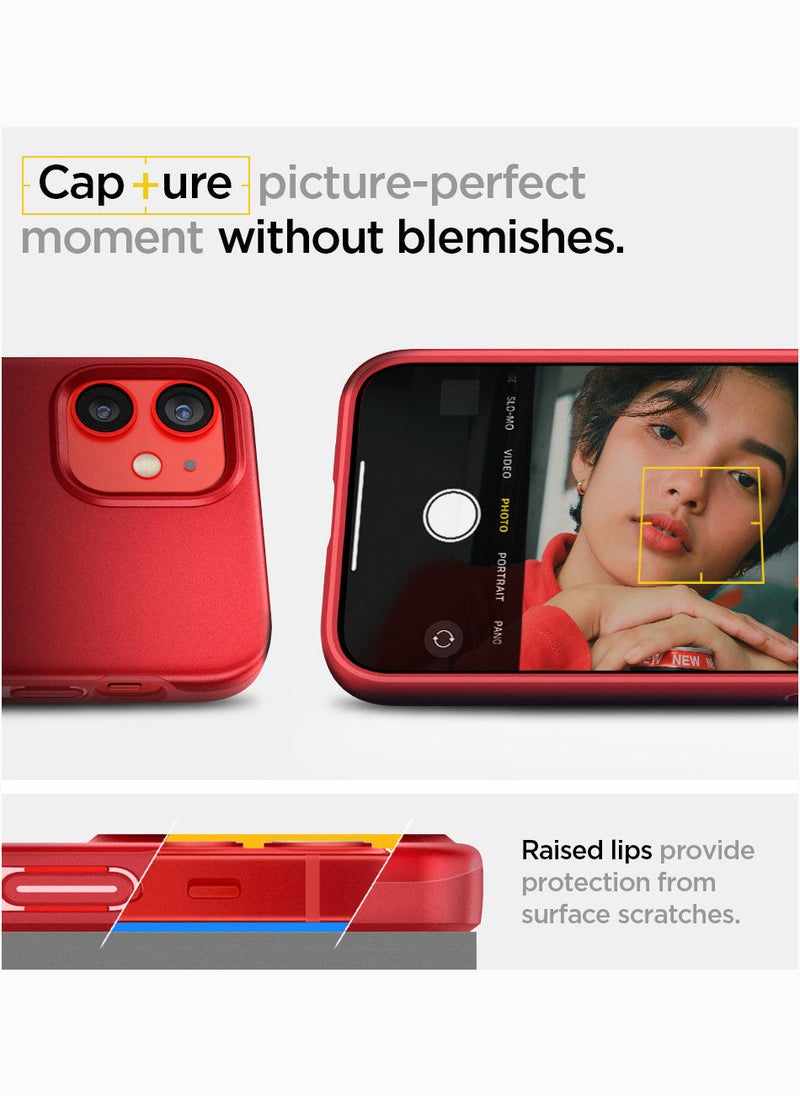 Thin Fit Designed Cover for Apple iPhone 12 Mini - Red