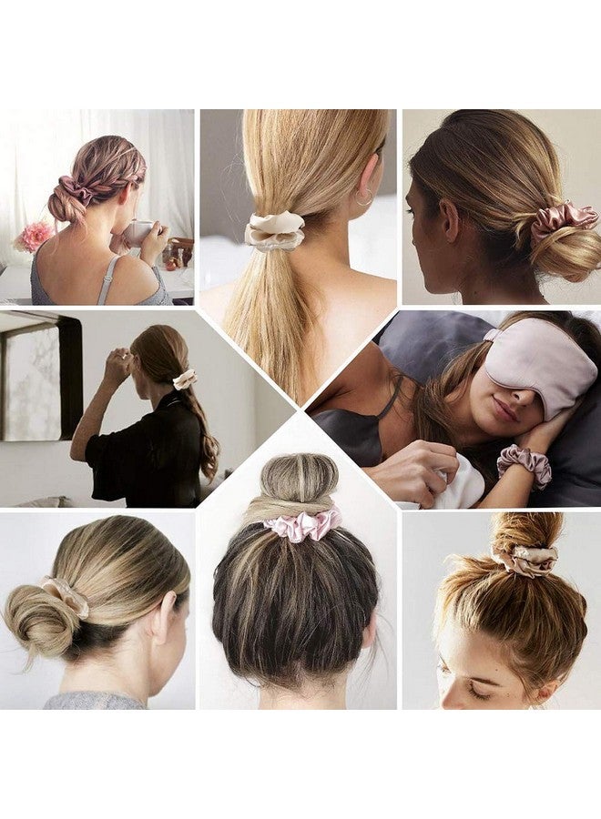 CHIROGRAPHY شعرية حرير ساتان مشدودات للنساء - شريط مرن ناعم | أربطة شعر كبيرة للفتيات، إكسسوارات شعر لجميع أنواع الشعر | مثالي للاستخدام اليومي والمناسبات الخاصة (عبوة من 4) - Image 3