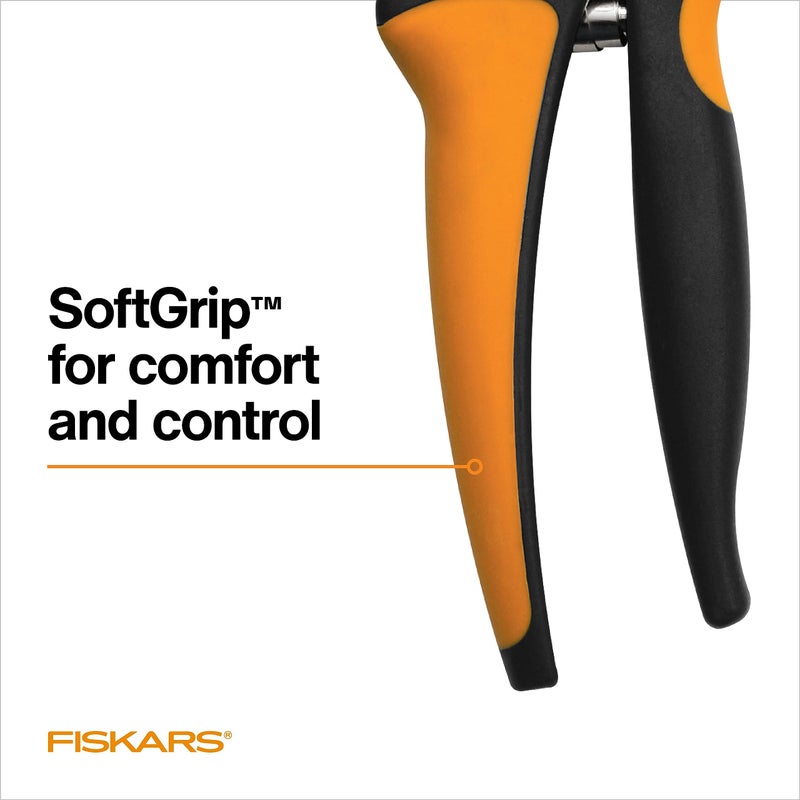 Fiskars Bypass Pruning Shears, Branch Cutter with 5/8" Cut Capacity, Garden Shears with Sharp Steel Blade, Rust Resistant, Ergonomic Pruners with Comfort Handle and Safety Lock, Gardening Hand Tools - Image 3