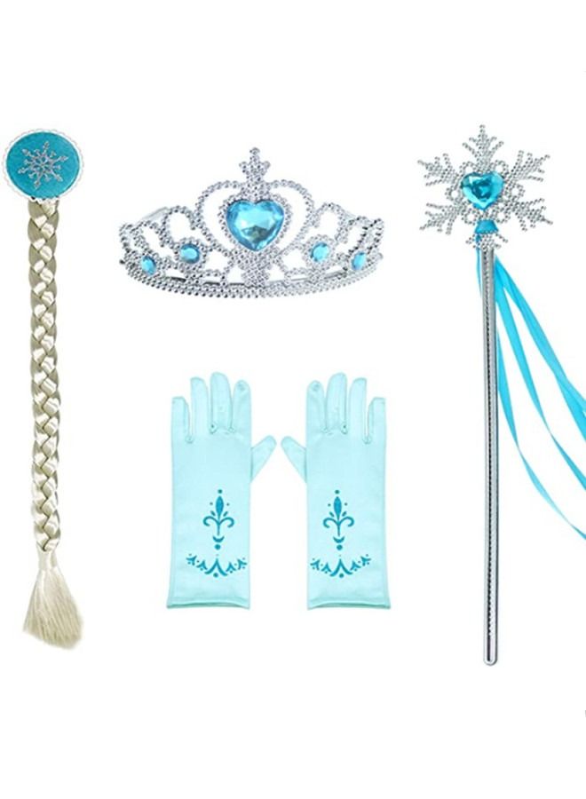 ISank Elsa Princess Costumes Birthday Party Dress Up Clothes  - Image 4