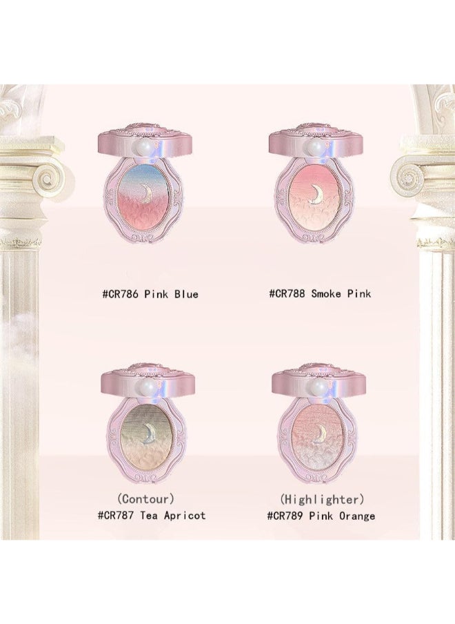 COLORROSE - Oil Painting Series Relief Gradient Blusher Natural Nude Makeup Blush 6.8g (787 Tea Apricot) - Image 1
