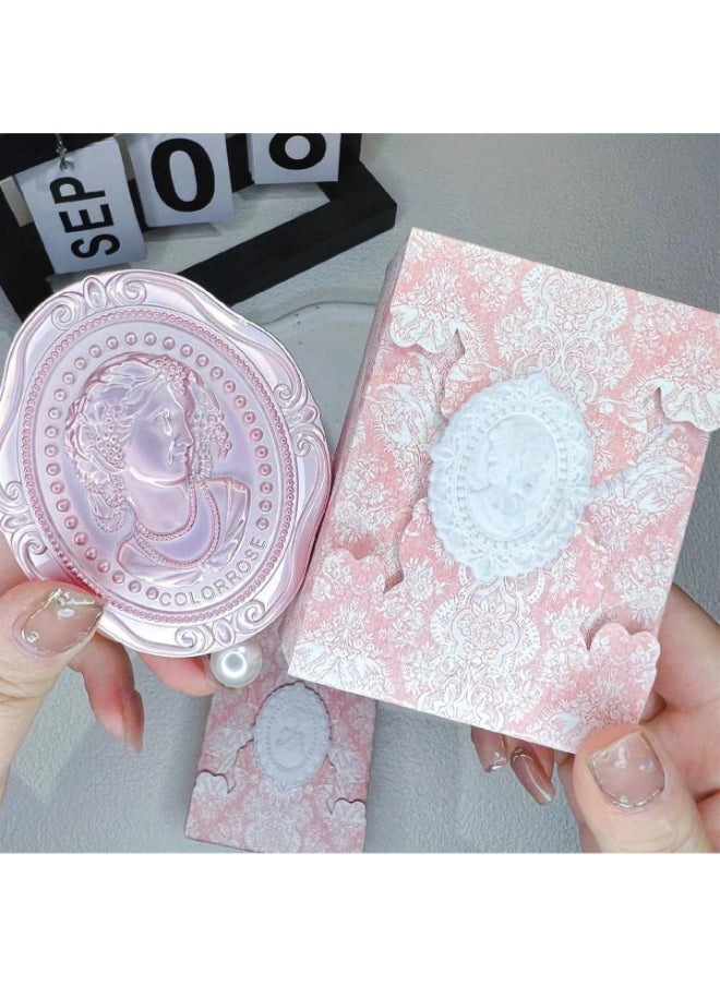 COLORROSE - Oil Painting Series Relief Gradient Blusher Natural Nude Makeup Blush 6.8g (787 Tea Apricot) - Image 1
