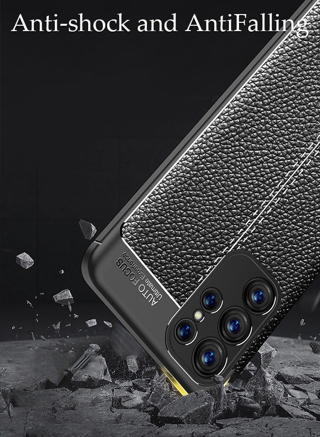 DUNISO Samsung Galaxy S24 Ultra Phone Case Full Body Protective Phone Cover Anti-fall Anti-fingerprint Leather Phone Case for Samsung Galaxy S24 Ultra 5G Phone Case - Image 3