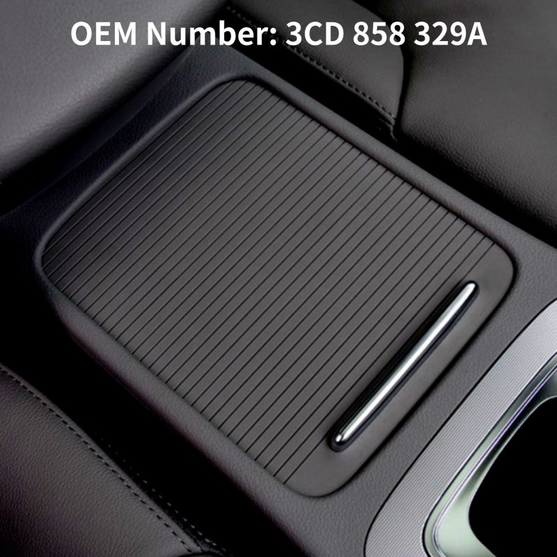 Center Console Sliding Shutter: Black Premium PVC Material - Easy To Install Roller Blind Cover for Passat 2007-2016, CC 2010-2013 - Image 2