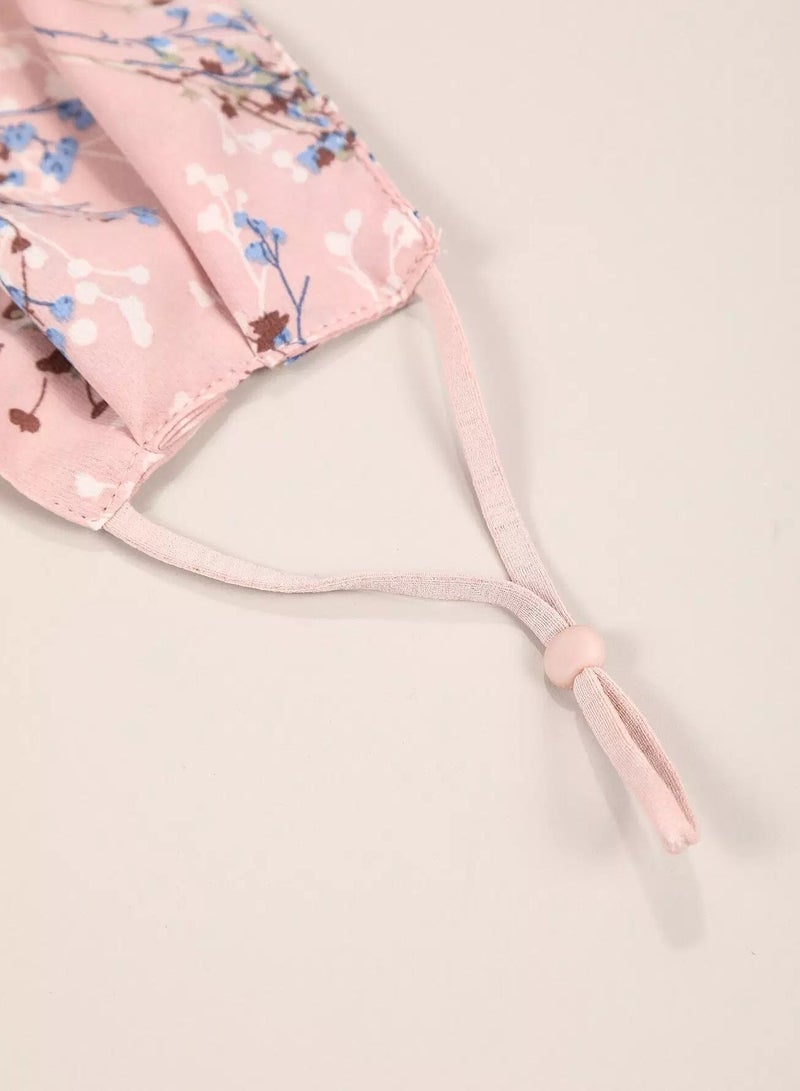 5pcs Ditsy Floral Pattern Face Covering  - Image 4