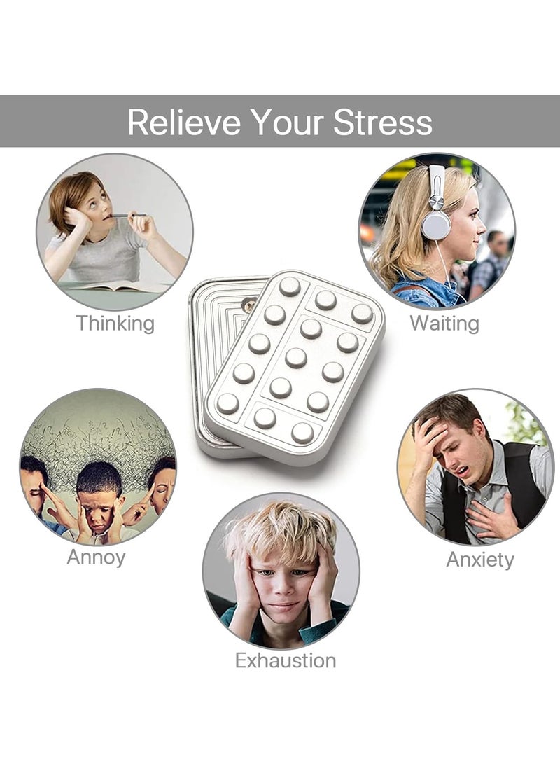 عام شريحة معدنية مضغطة (فيدجيت سلايدر)، مكعبات مغناطيسية دوارة. لعبة لا نهائية للحمل اليومي، تشغيل بالدفع، للكبار، لتخفيف القلق والتوتر ومساعدة من يعانون من اضطراب فرط الحركة ونقص الانتباه (ADHD). - Image 5