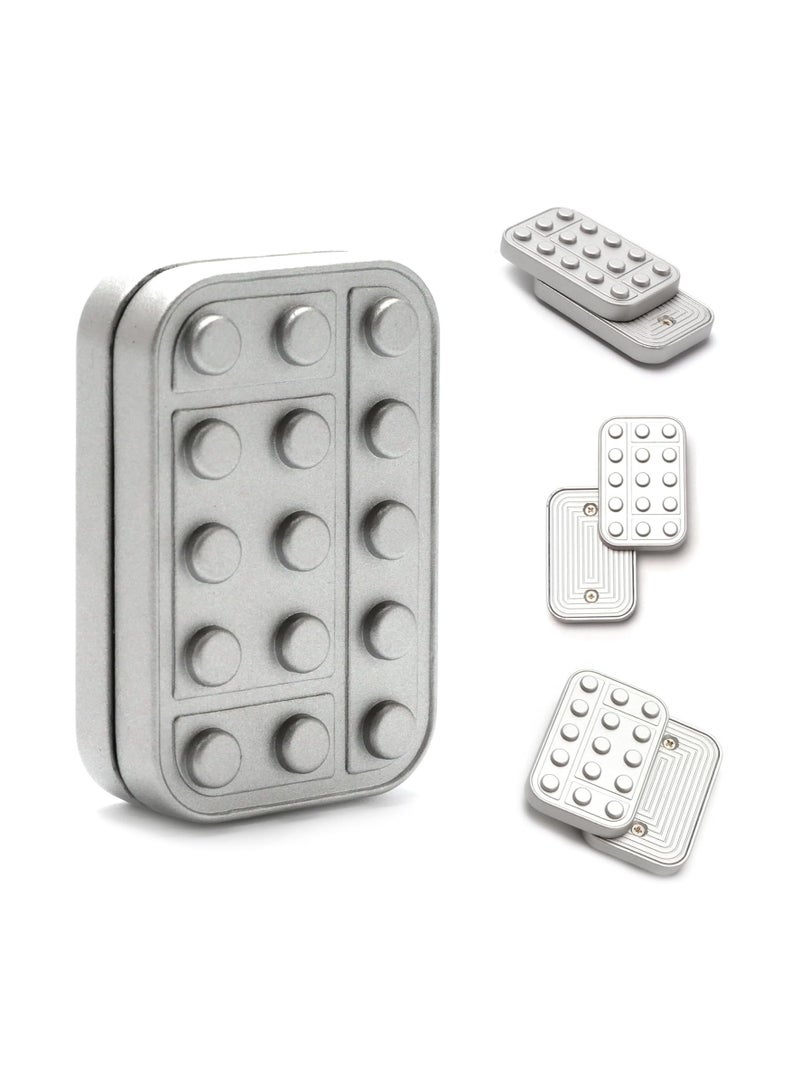 عام شريحة معدنية مضغطة (فيدجيت سلايدر)، مكعبات مغناطيسية دوارة. لعبة لا نهائية للحمل اليومي، تشغيل بالدفع، للكبار، لتخفيف القلق والتوتر ومساعدة من يعانون من اضطراب فرط الحركة ونقص الانتباه (ADHD). - Image 1