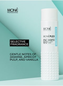 MONE Professional Moneplex 05 Shampoo - Hair Restoration Shampoo With A Rich Amino Acid Formula And Liquid Keratin, For Repairing Severely Damaged Hair, Heat Protection, Smoothness, Density And Healthy Shine After First Use, Neutral Fragrance, Gentle Care For Colored Hair, 300ml  - Image 4