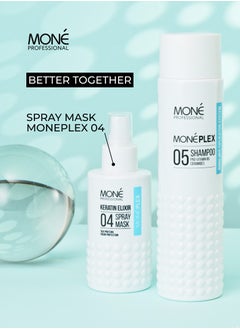MONE Professional Moneplex 05 Shampoo - Hair Restoration Shampoo With A Rich Amino Acid Formula And Liquid Keratin, For Repairing Severely Damaged Hair, Heat Protection, Smoothness, Density And Healthy Shine After First Use, Neutral Fragrance, Gentle Care For Colored Hair, 300ml  - Image 5