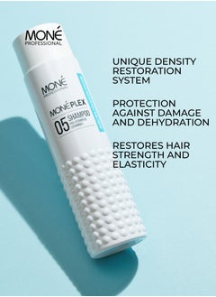 MONE Professional Moneplex 05 Shampoo - Hair Restoration Shampoo With A Rich Amino Acid Formula And Liquid Keratin, For Repairing Severely Damaged Hair, Heat Protection, Smoothness, Density And Healthy Shine After First Use, Neutral Fragrance, Gentle Care For Colored Hair, 300ml  - Image 3