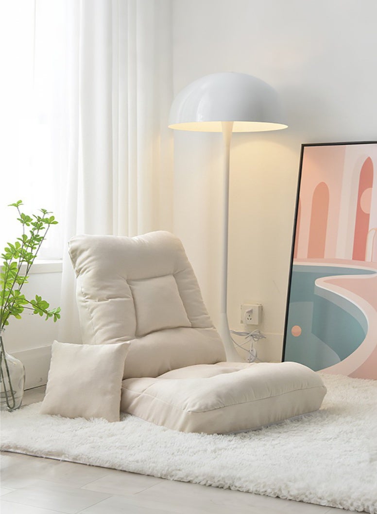 شو وو كرسي أرضي قابل للطي، كرسي أرضي مبطن مع دعم للظهر، أريكة أرضية كسولة قابلة للتعديل في 5 أوضاع ومسند ظهر قابل للتعديل للبالغين والأطفال والمنزل والمكتب والألعاب والقراءة والمشاهدة - Image 1