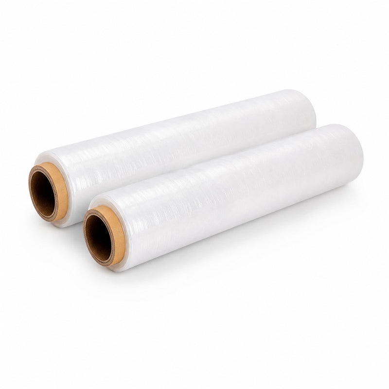 various - 50cmx200m Shrink Plastic Packaging Transparent Film, 23 Microns, Industrial Stretch Resistance, Transparent Adhesion (Transparent Film Packing, Roll 2) - Image 1
